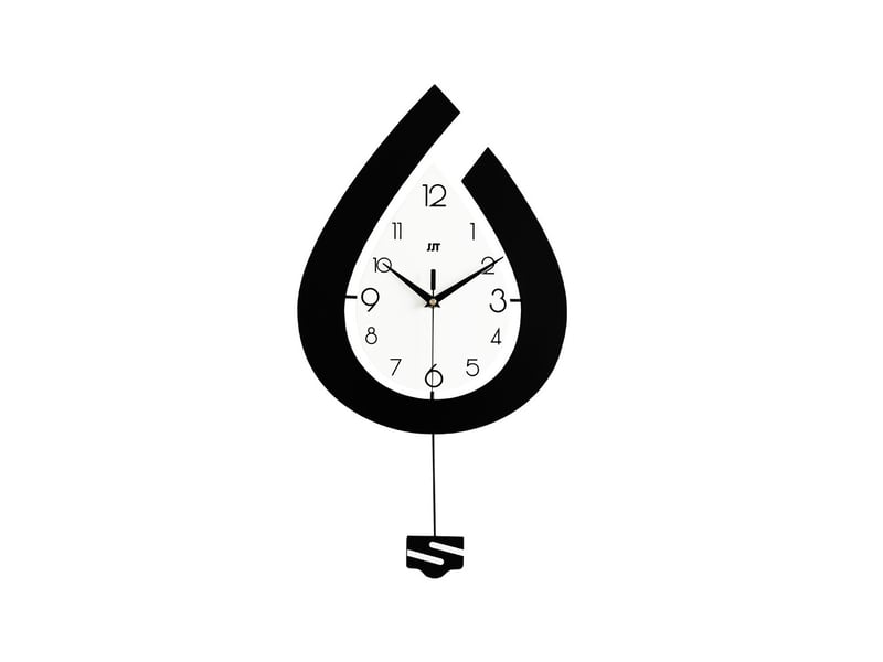  Horloge murale décorative de salon en forme de goutte d'eau  30x57cm  - Conforama A