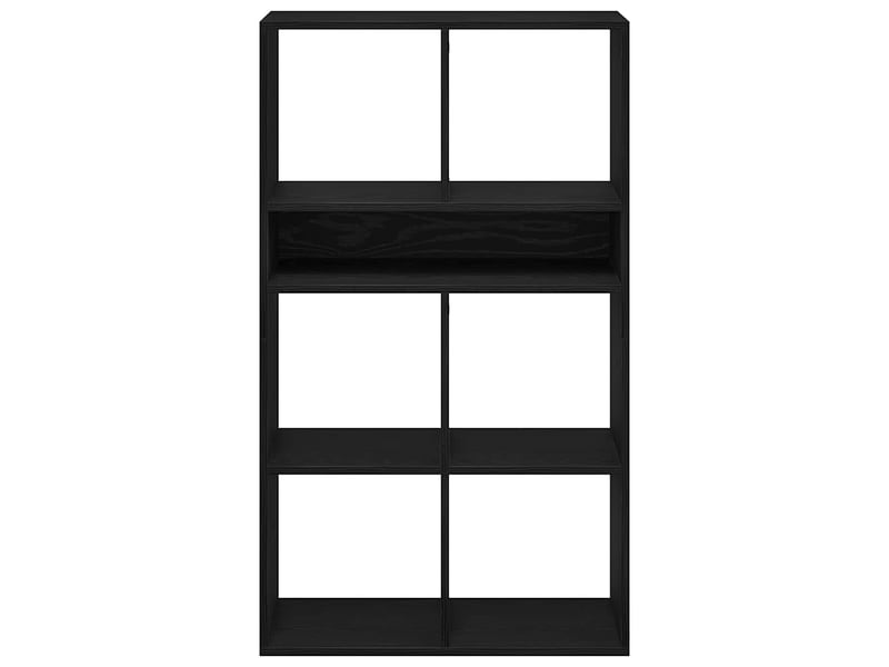  Bibliothèque, meuble de rangement salon noir 66x31x112 cm bois d'ingénierie  - Conforama D
