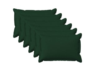 Lot de 6 coussins, coussins décoratifs houten vert foncé lin synthétique cf56569