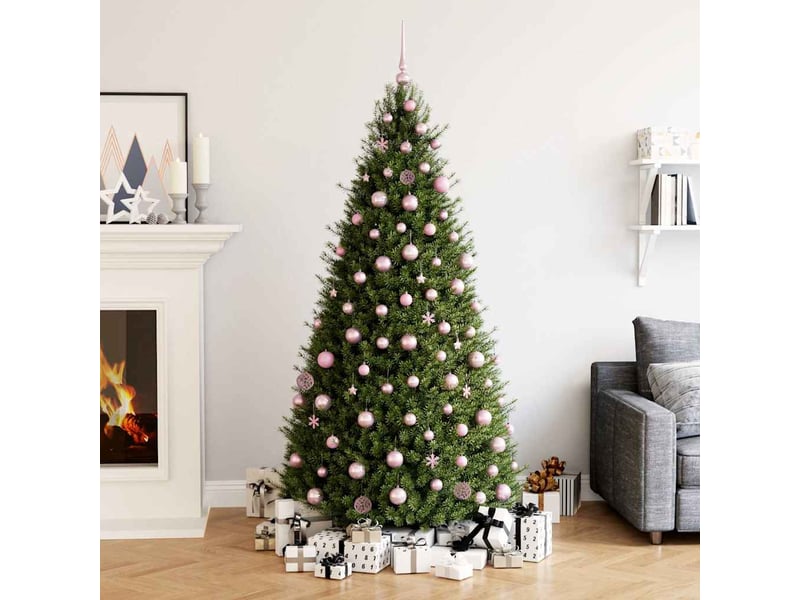  Ensemble de boules de noël 111 pièces rose polystyrène  - Conforama B