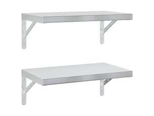 Etagère 50 cm coloris argenté  