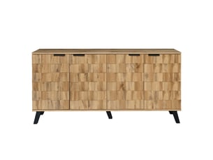Buffet 4 porte(s)  0 tiroir(s) <strong>BGSRYAO</strong> <strong></strong> - 160.5 cm coloris marron 