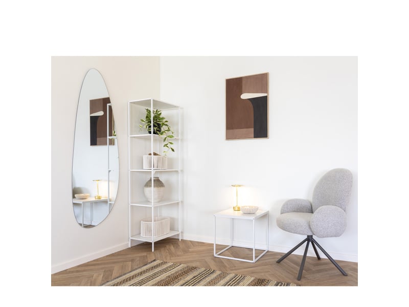 Chic-table d'appoint blanche 45x45 cm  - Conforama B