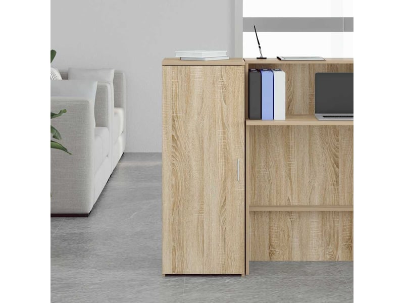  Armoire rangement salon chêne sonoma 40x45x103,5 cm bois d'ingénierie  - Conforama C