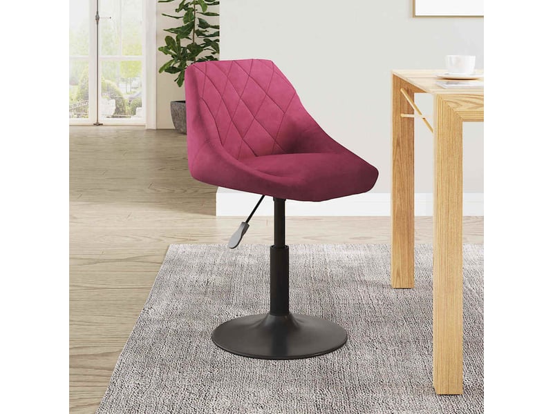  Tabouret de bar, chaise de bar rouge bordeaux velours shl96718  - Conforama B