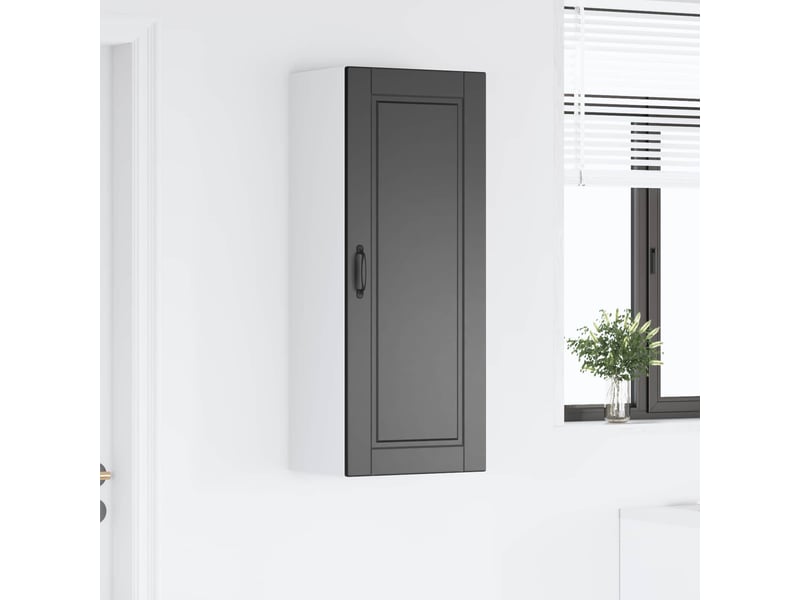 Meuble mural de cuisine, armoire de cuisine noir 40x31x100cm bois d'ingénierie shl7678 - Conforama D