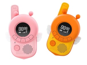 Paire de talkies-walkies pour enfants - 8 canaux pmr446 - lampe torche et vox - design ludique
