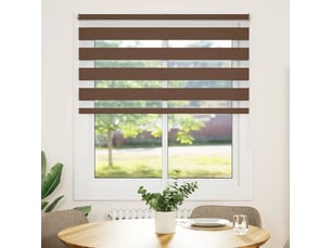 Store zèbre, store de fenêtre marron 120x150cm largeur du tissu 115,9cm polyester cf48660