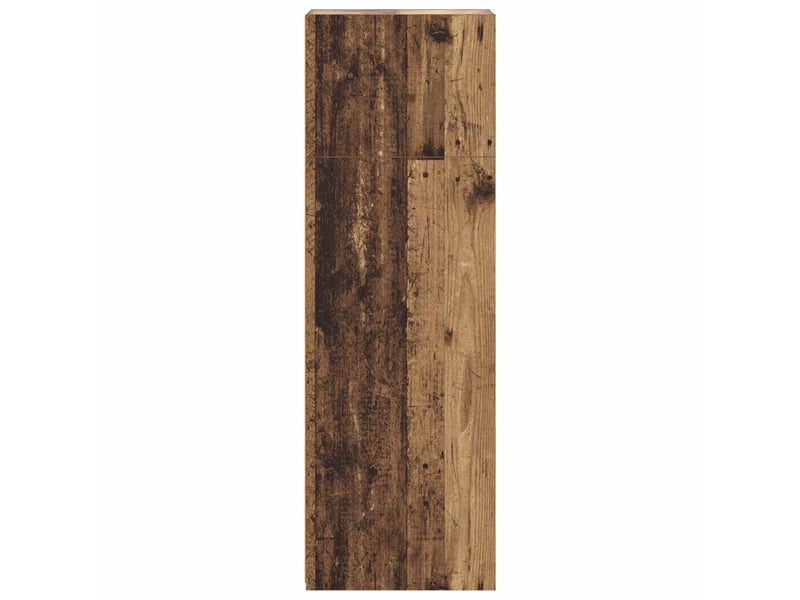 Haut armoire, armoire de rangement bois ancien 40x41x124 cm bois d'ingénierie - Conforama E