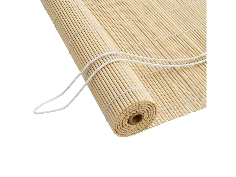  Store enrouleur, store à rouleau naturel 50 x 220 cm bambou cf45381  - Conforama A