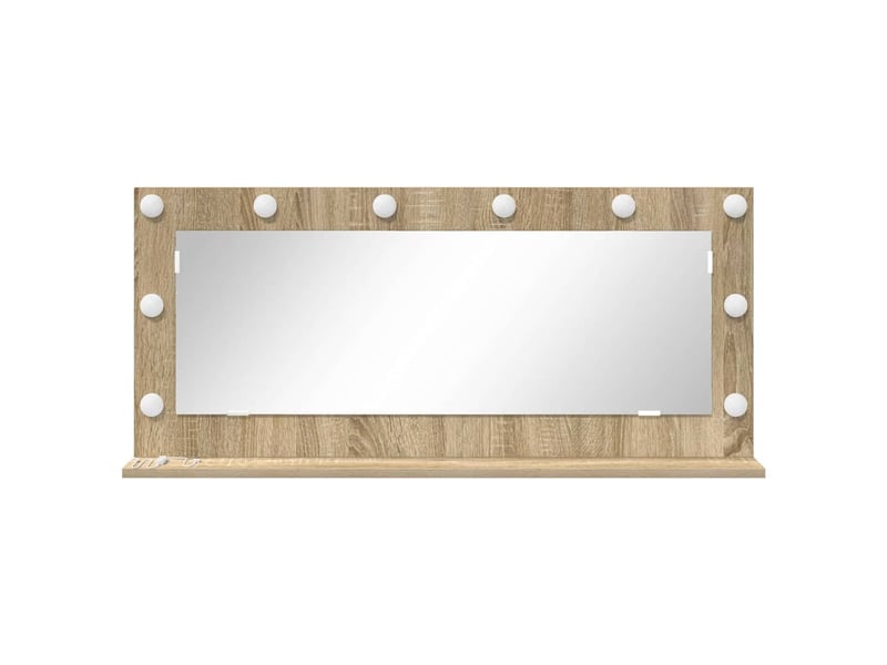  Miroir de vanité, miroir de coiffeuse chêne sonoma 100 x 45 x 18 cm rectangulaire cf62767  - Conforama D