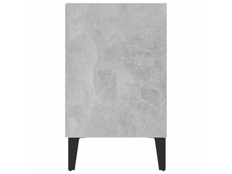  Meuble tv - banc tv - meuble de rangement avec pieds en métal gris béton 103,5x30x50 cm  - Conforama E