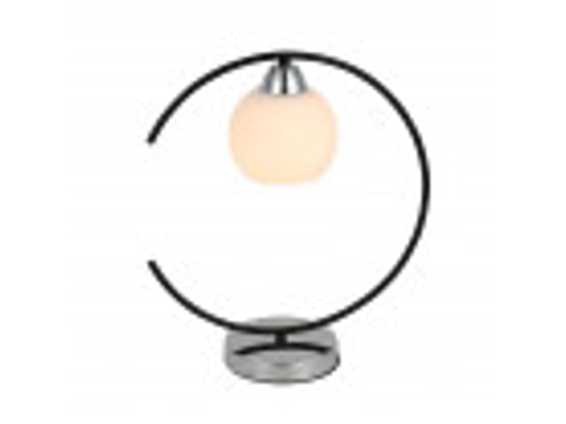  Lampe à poser fabrilamp fuji e27 coloris noir chromé 38 x 35 x 14 cm 152271052 - Conforama B