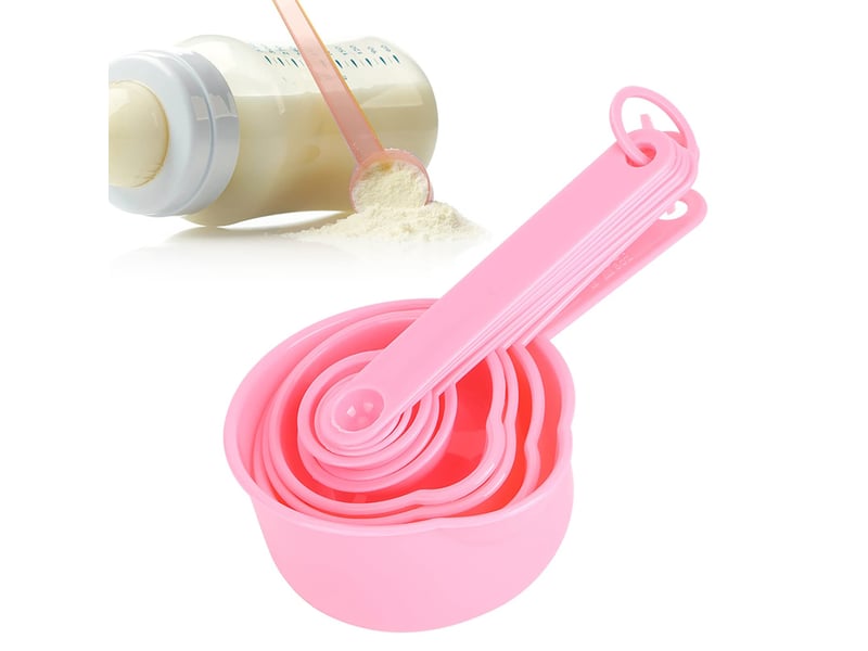  Kit de cuillère à mesurer et tasse à faire soi-même pour la cuisine et la maison avec balances, outils de cuisson, accessoire rose  - Conforama E