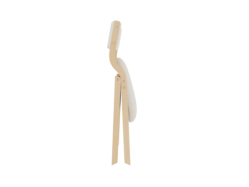  Lot de 6 chaises de salle à manger pliantes,55x49x81 cm,avec structure en bois,lin,beige  - Conforama E