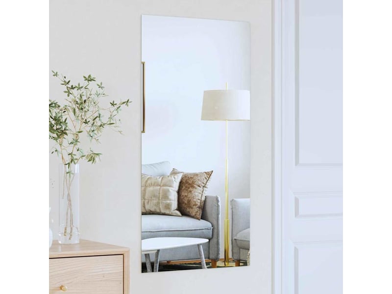 Miroir mural rectangulaire 50 x 100 cm verre trempé cf62866  - Conforama B