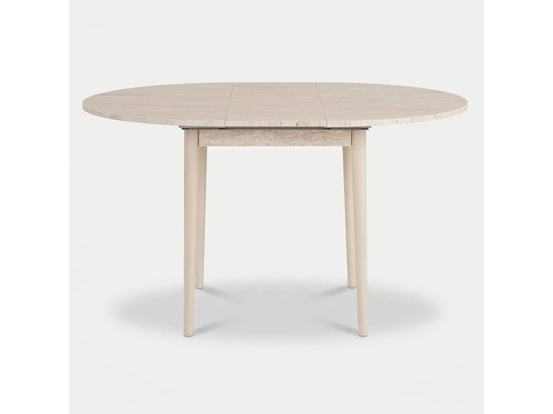  Table à manger ronde extensible gain de place viona - beige 993NRD1105 - Conforama A