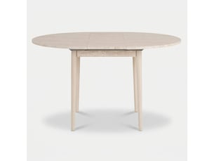 Table à manger ronde extensible gain de place viona - beige