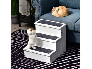 Pouf / repose pied VIVRYN blanc