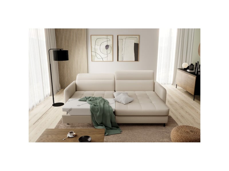 Canapé d'angle collection goumsi coloris beige - Conforama B