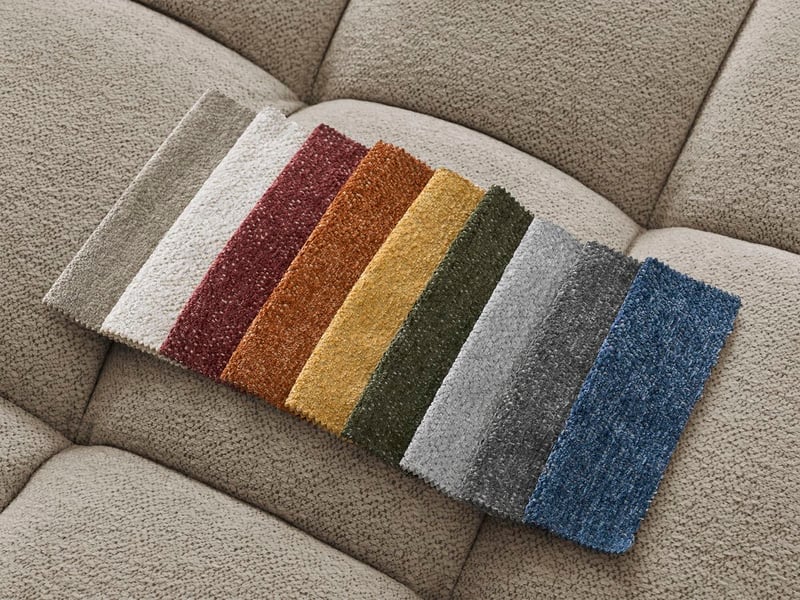  Bobochic canapé droit fixe 3 places everest tissu chiné taupe EVEREST - Conforama C