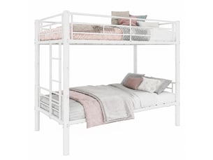 Lit superposé 90x190 cm STILVORA   coloris blanc
