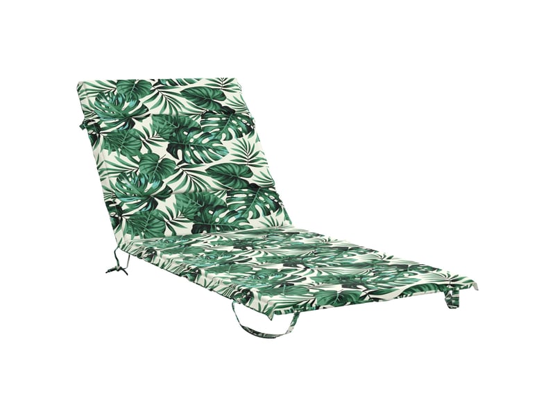  Coussin de transat, coussin pour bain de soleil gemert 100 % polyester motif feuilles cf56165  - Conforama A