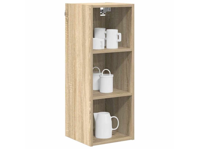  Meuble de rangement cuisine, armoire suspendue chêne sonoma 30x29,5x80cm  - Conforama C