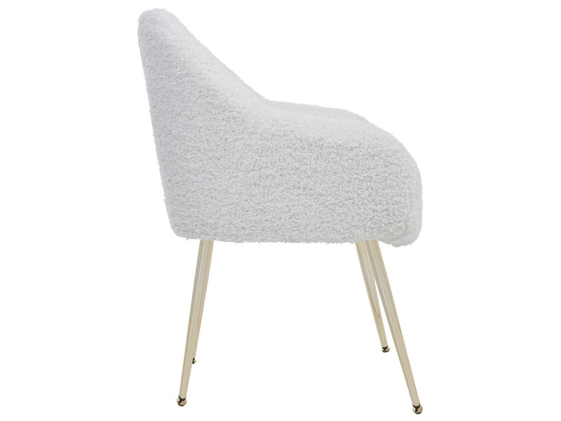  Chaise en bois rembourrée blanche 66x65x82 cm h  - Conforama E