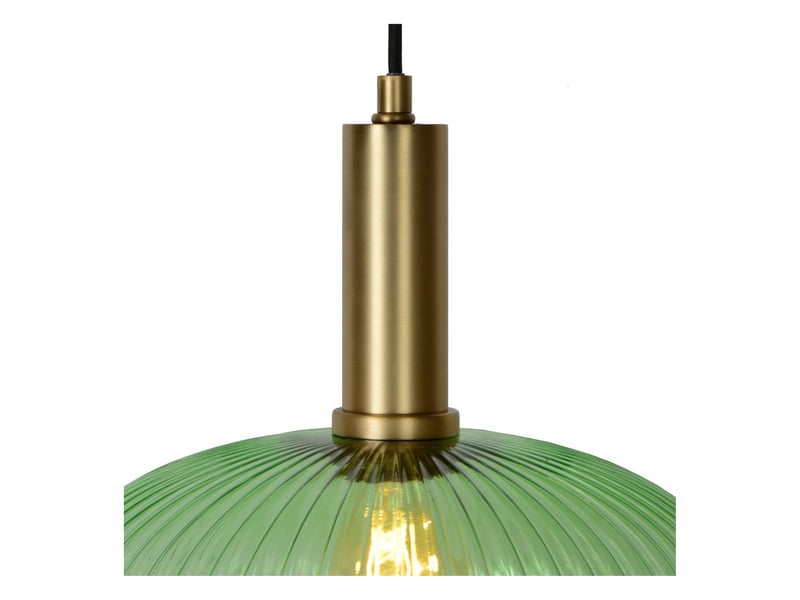 Suspension diam. 30 cm 1xe27 40w dimmable vert - lucide - maloto  - Conforama D