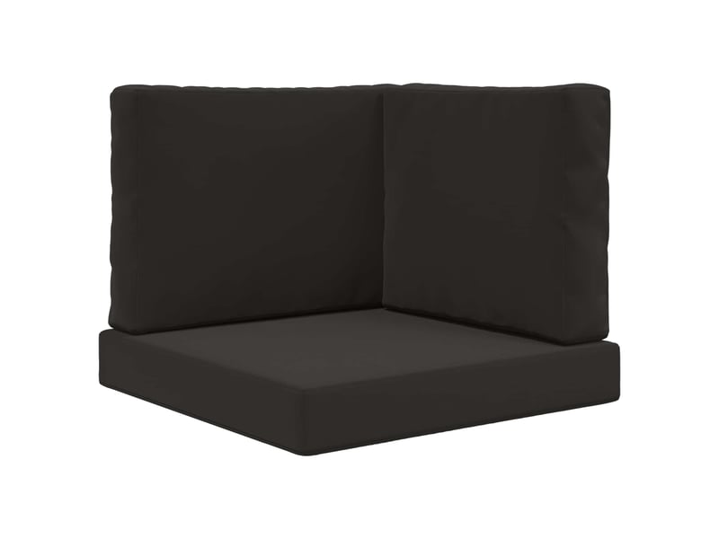 Coussin de canapé d'extérieur, coussin de chaise polyester noir 60 x 60 cm cf54124 - Conforama A
