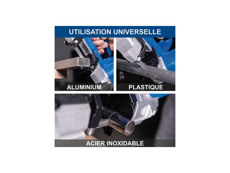  Scie a ruban metal sans fil 20v 63,5 cm 6 vitesses avec batterie 2ah et chargeur 2,4a SCH4046664269373 - Conforama E