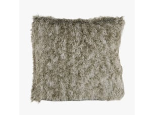 Coussin carré en tissu beige 42x42 cm