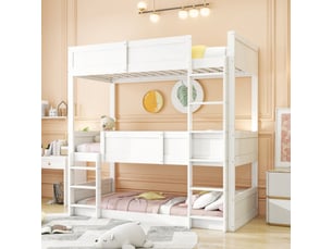 Lit superposé 90x200 cm <strong>SWEIKO</strong> <strong>LDB00230AAK</strong> coloris blanc