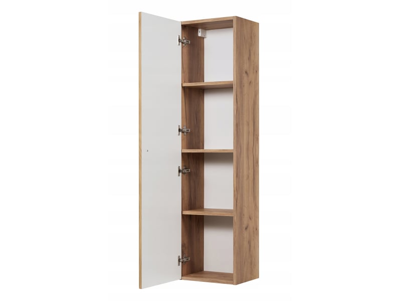 Meuble colonne suspendu de salle de bain bello chêne craft 35 × 136 cm - Conforama E