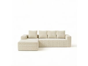 Canapé d'angle – canapé modulable, style cloud, assise profonde, pour intérieur, mobilier pour espace de vie