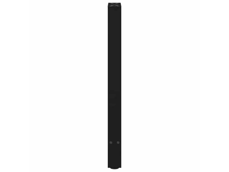  Lot de 2 pieds de console réglables modernes 28 x 73 cm en acier noir 02_0057532  - Conforama E