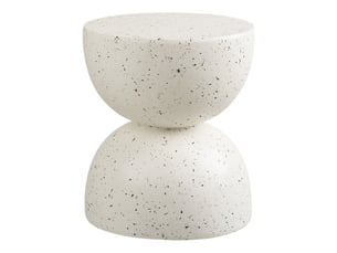 Table d'appoint bonita en fiberclay effet terrazzo ø40 cm