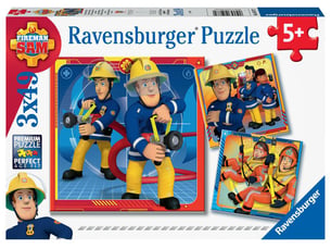 Puzzles 3x49 pieces notre héros sam le pompier