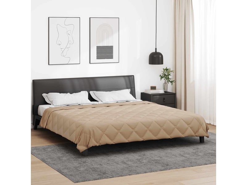  Duvet - couette complet toute l'année 200 x 200 cm 300 gsm taupe  - Conforama B