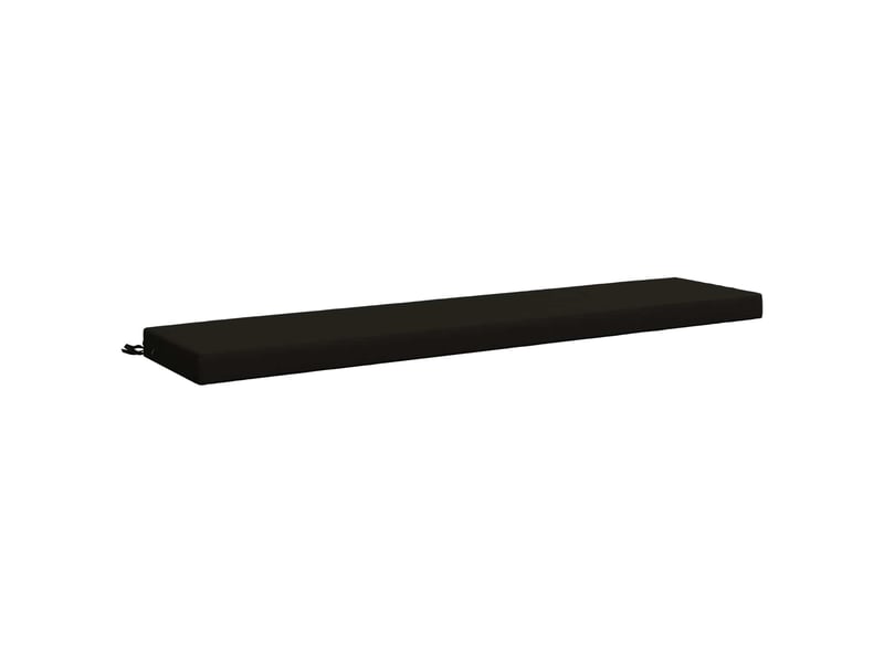 Lot de 2 coussins de banc, coussins d'assise soest 100 % polyester noir cf57307 - Conforama D