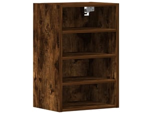 Meuble de rangement cuisine, armoire suspendue chêne fumé 40x29,5x60cm bois d'ingénierie
