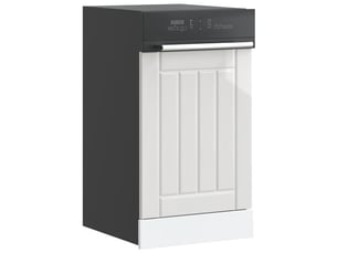 Panneau de lave-vaisselle blanc brillant bois ingénierie shl5319