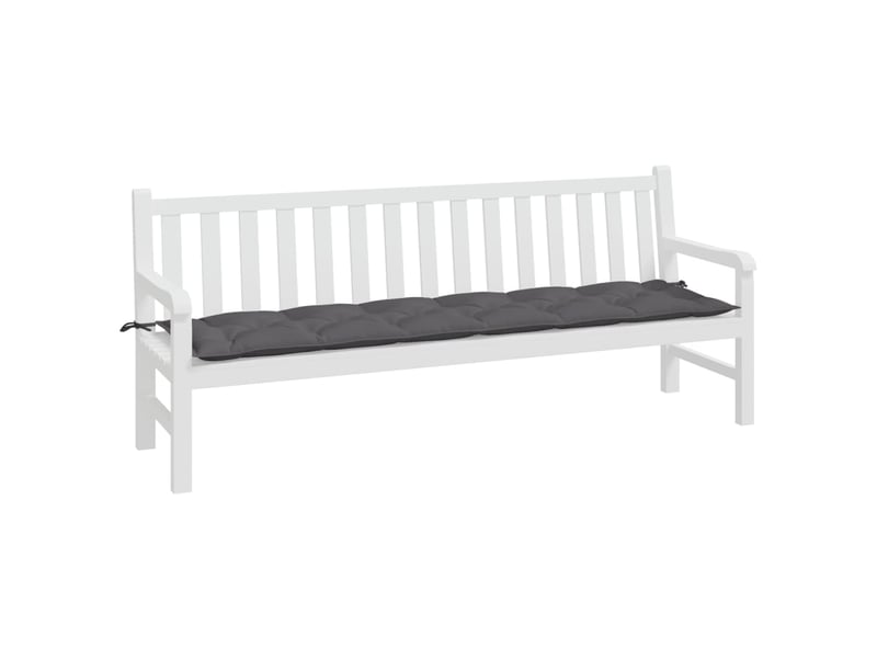  Coussin de banc de jardin, coussin d'assise anthracite 200x50x7 cm tissu oxford cf52643  - Conforama C