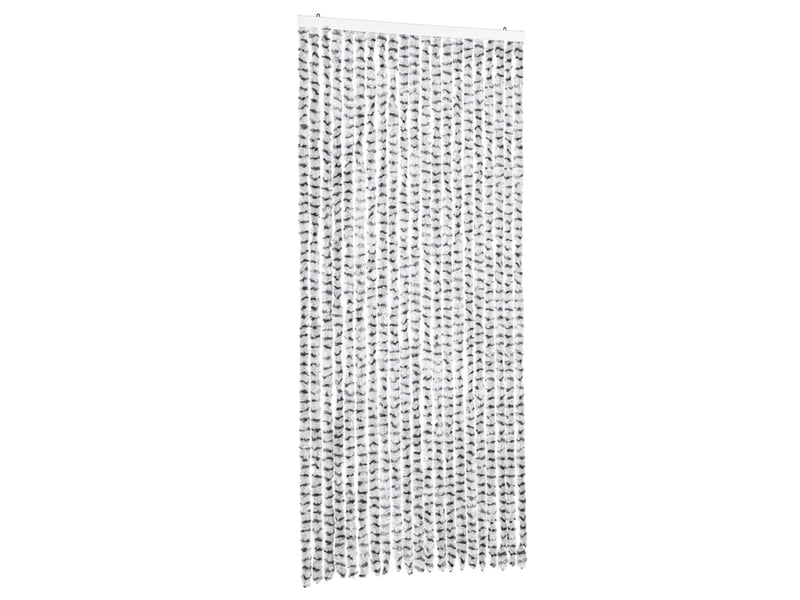  Rideau anti-mouches, moustiquaire gris clair et gris foncé 90x200 cm chenille cf43541  - Conforama A