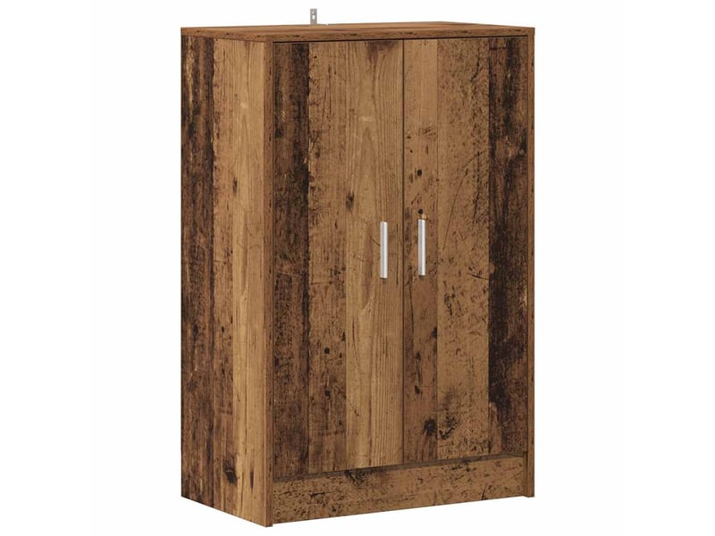  Meuble à chaussure, cabinet à chaussures 60x35x92 cm bois ancien 6 étagères  - Conforama A