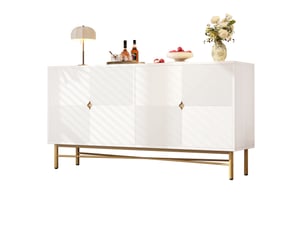 Buffet 4 porte(s) VIVRYN coloris blanc