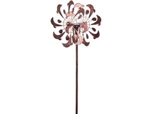 Girouette métal cuivre dauphins duett solaire led