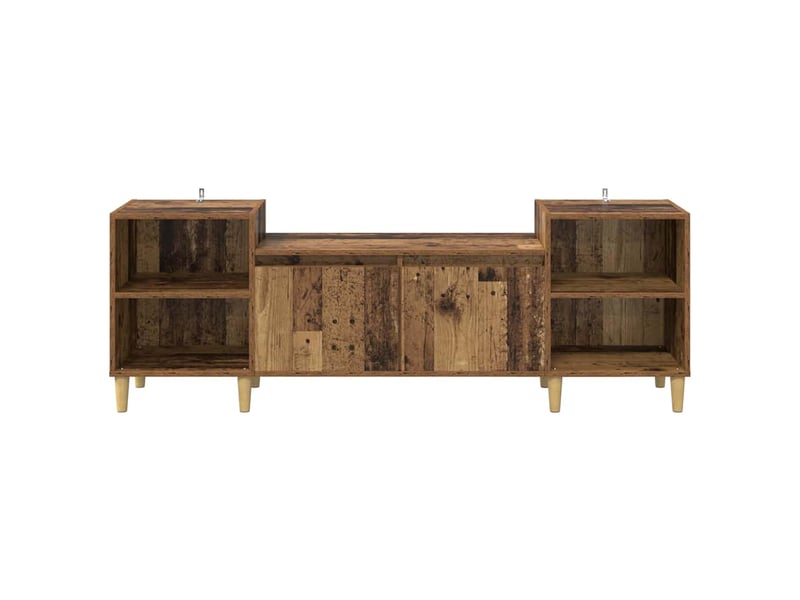  Meuble tv - banc tv - meuble de rangement 160 x 35 x 55 cm bois ancien bois d'ingénierie  - Conforama E