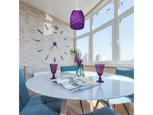 Suspension métal cylindre atellier violet d17 cm